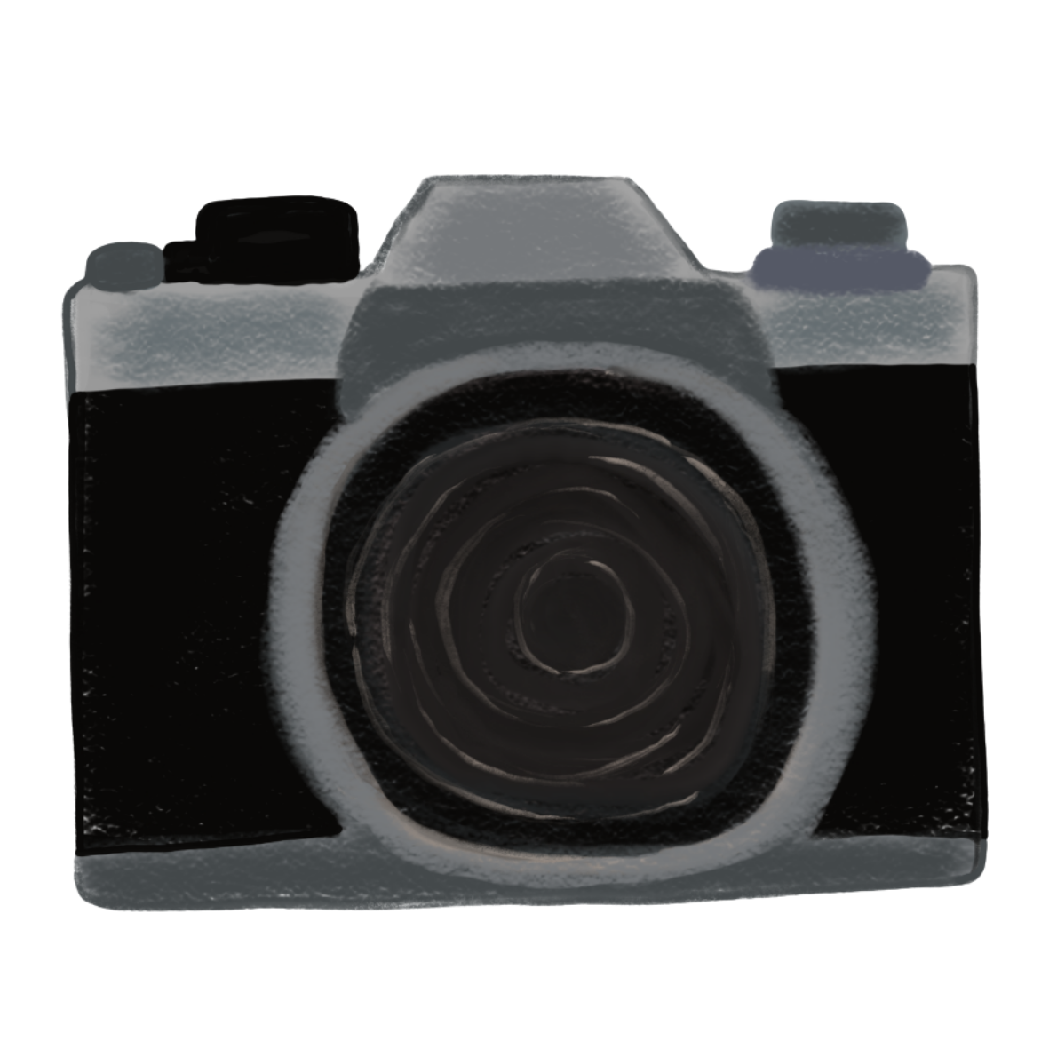Hand Drawn Camera Vinyl Sticker