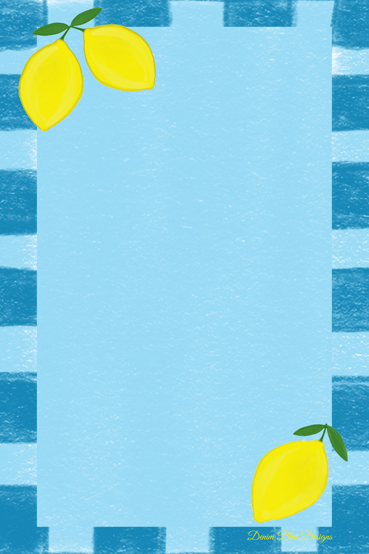 Hand Drawn Lemon Notepad with Cover with Coordinating Pen
