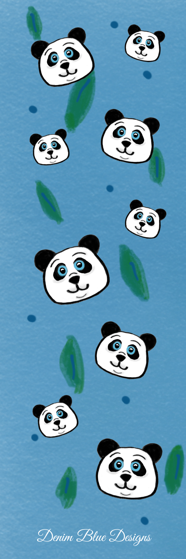 Hand Drawn Panda Bookmark