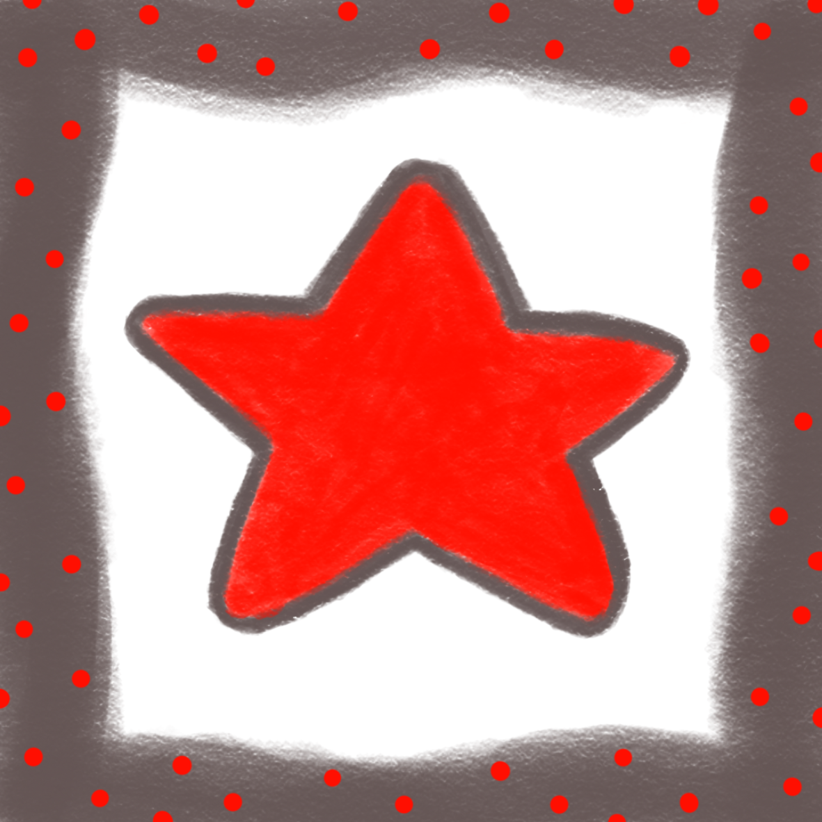 Hand Drawn Star Vinyl Sticker