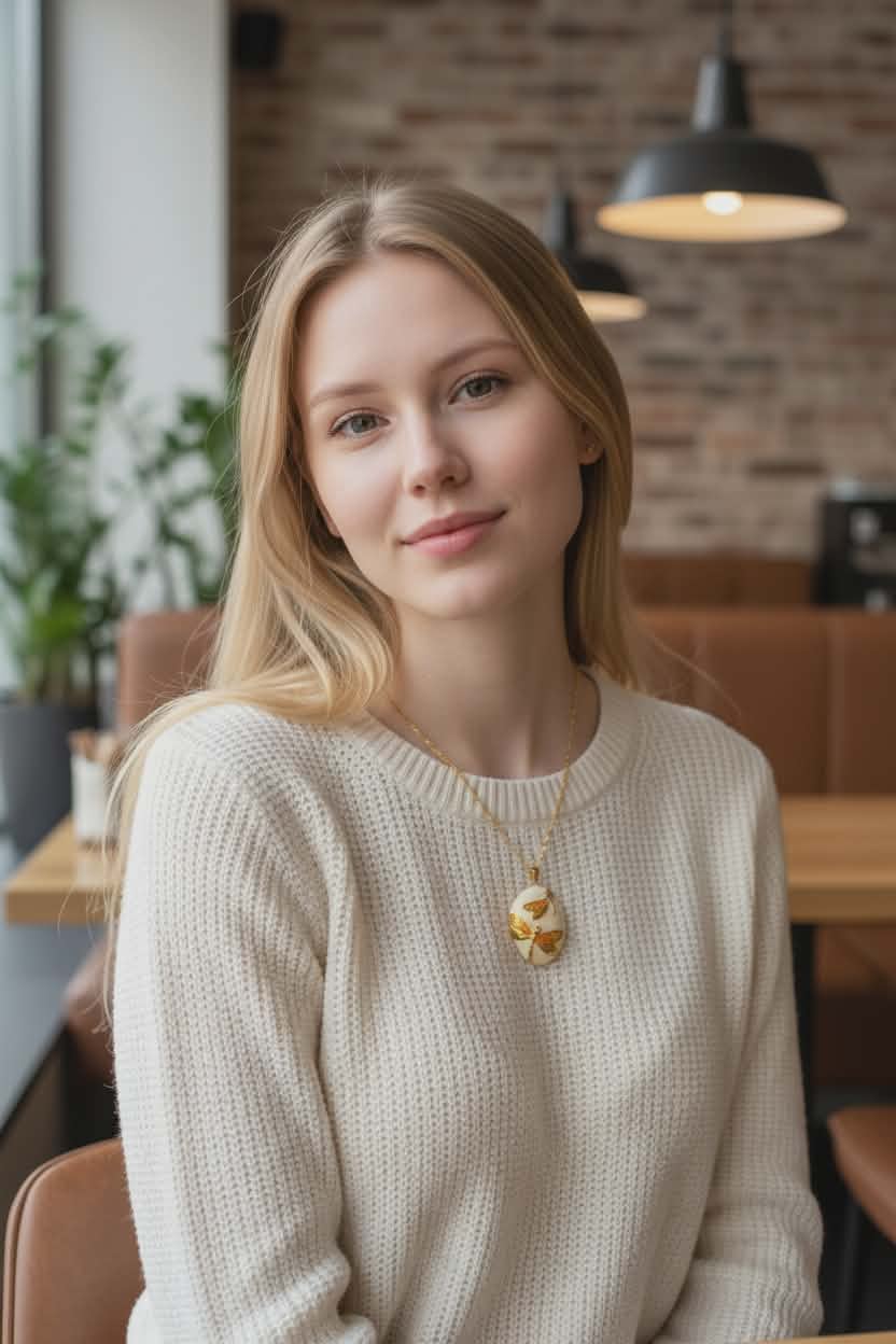 Gold Plated Orange Enameled Dragonfly Pendant on a 18K Gold PVD Stainless Steel Singapore Chain Necklace