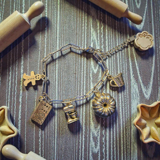 Baking Charm Paperclip Bracelet