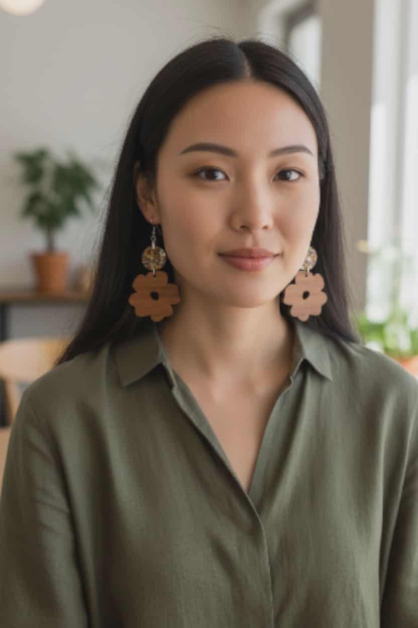 Boho Flower Dangle Earrings