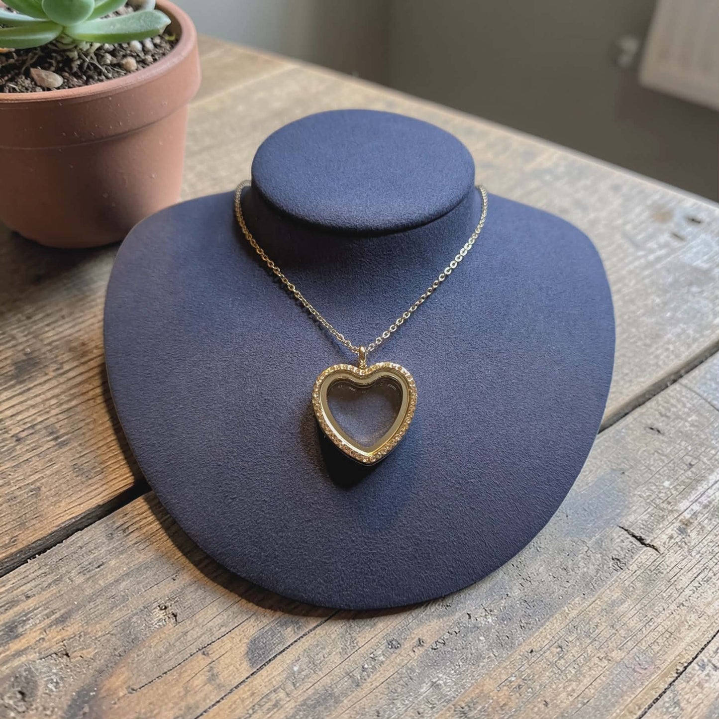 Silver Heart Floating Living Memory Locket
