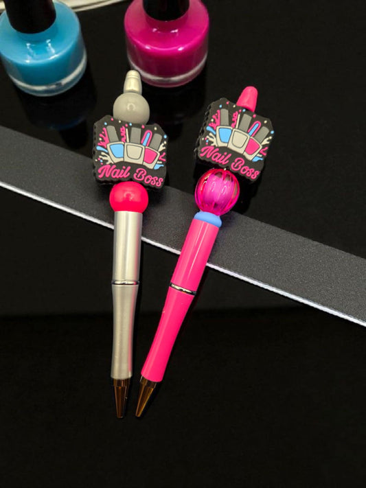 Nail Boss Beaded Pen