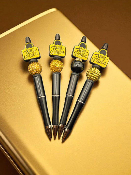 Stay Golden Beaded Pen (Style May Vary)
