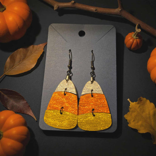Candy Corn Dangle Earrings