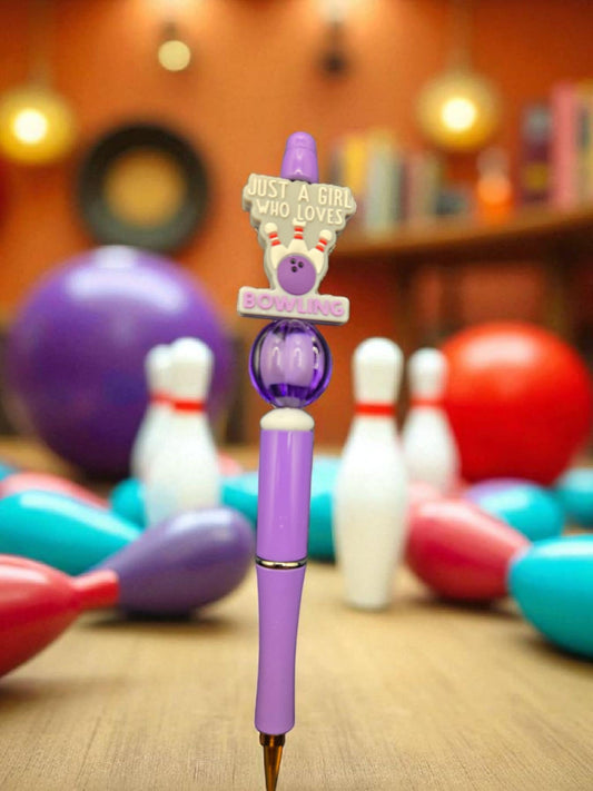 For the Love of Bowling Beaded Pen