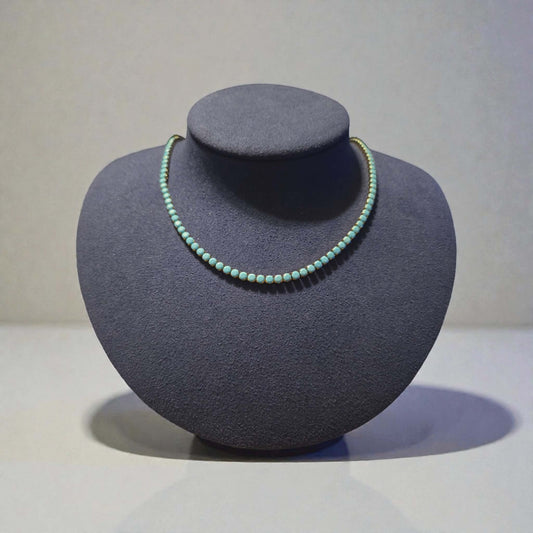 Turquoise Rhinestone Necklace