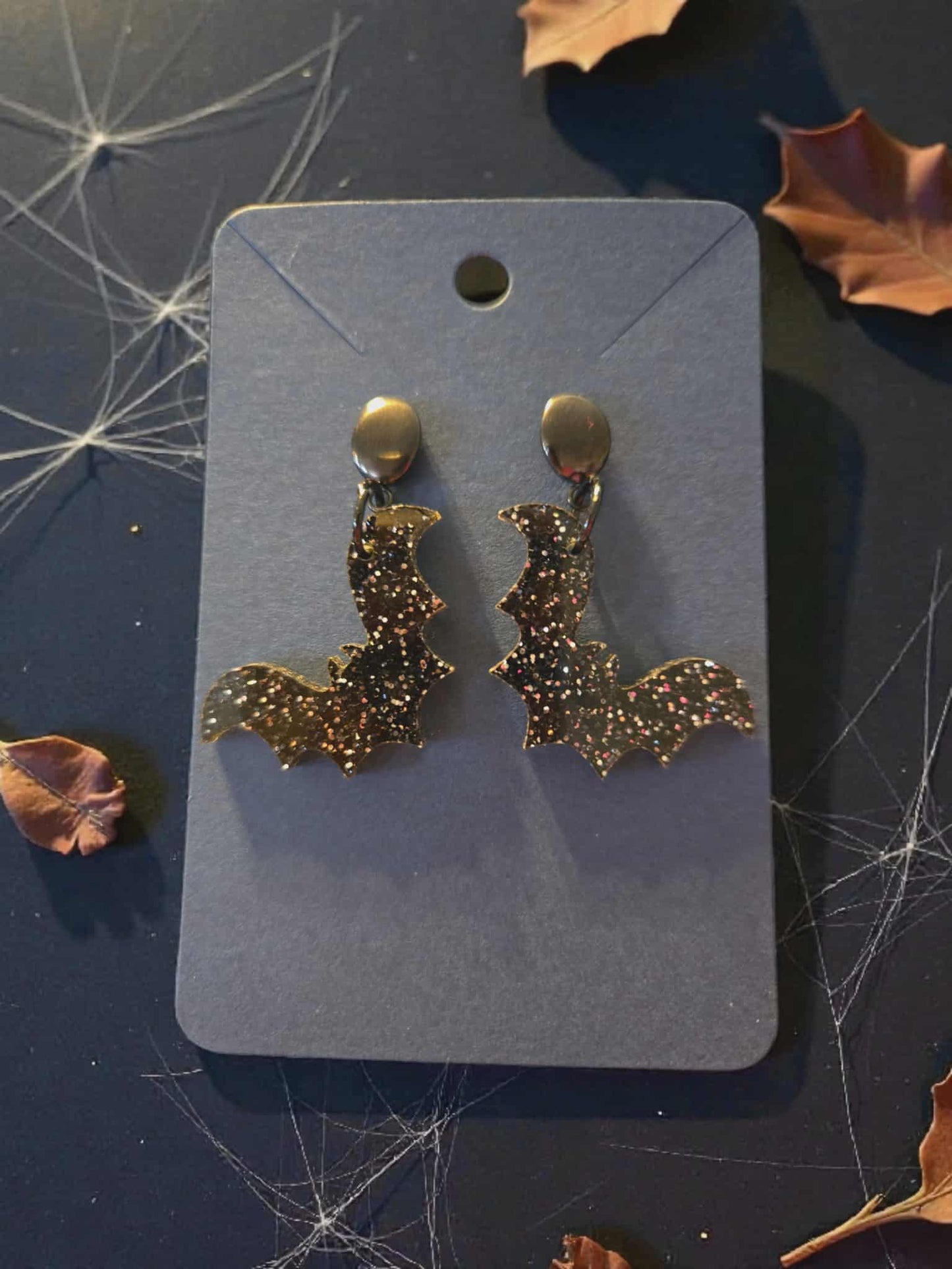 Going Batty Sparkle Dangle Earrings