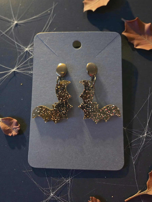 Going Batty Sparkle Dangle Earrings