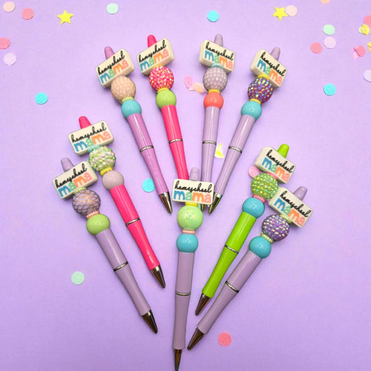 Homeschool Mom Beaded Pen