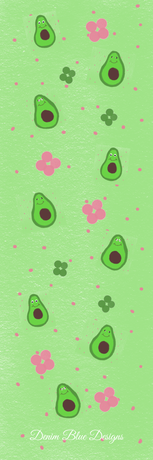 Hand Drawn Cutie Avocado Bookmark