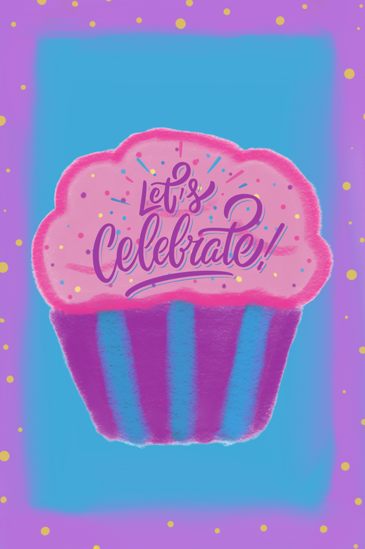 Hand Drawn Celebrate Notepad with Cover