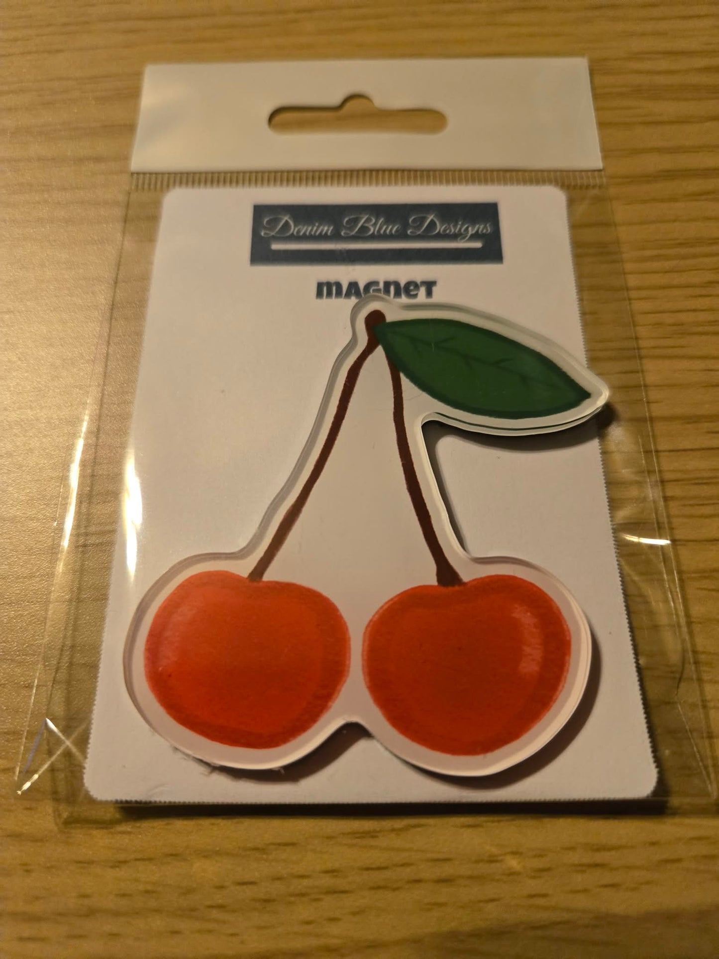 Hand Drawn Acrylic Cherries Magnet