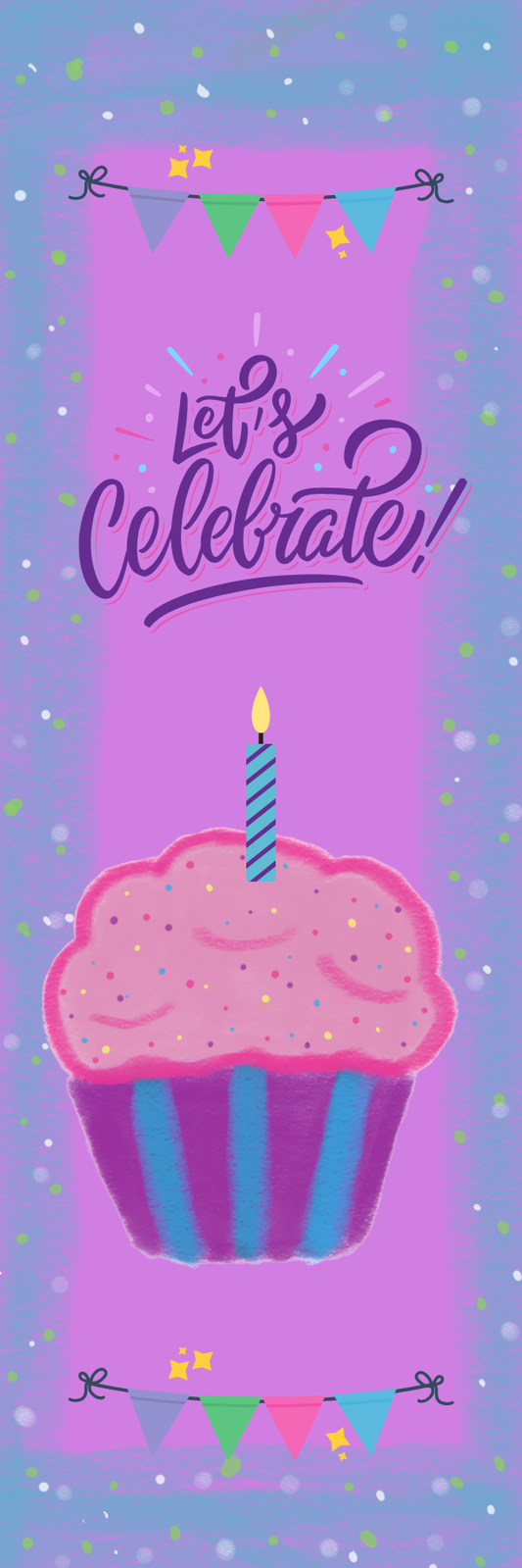 Hand Drawn Cupcake Cutie Bookmark