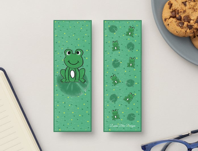 Hand Drawn Cutie Frog Bookmark