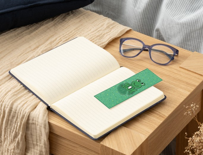 Hand Drawn Cutie Frog Bookmark