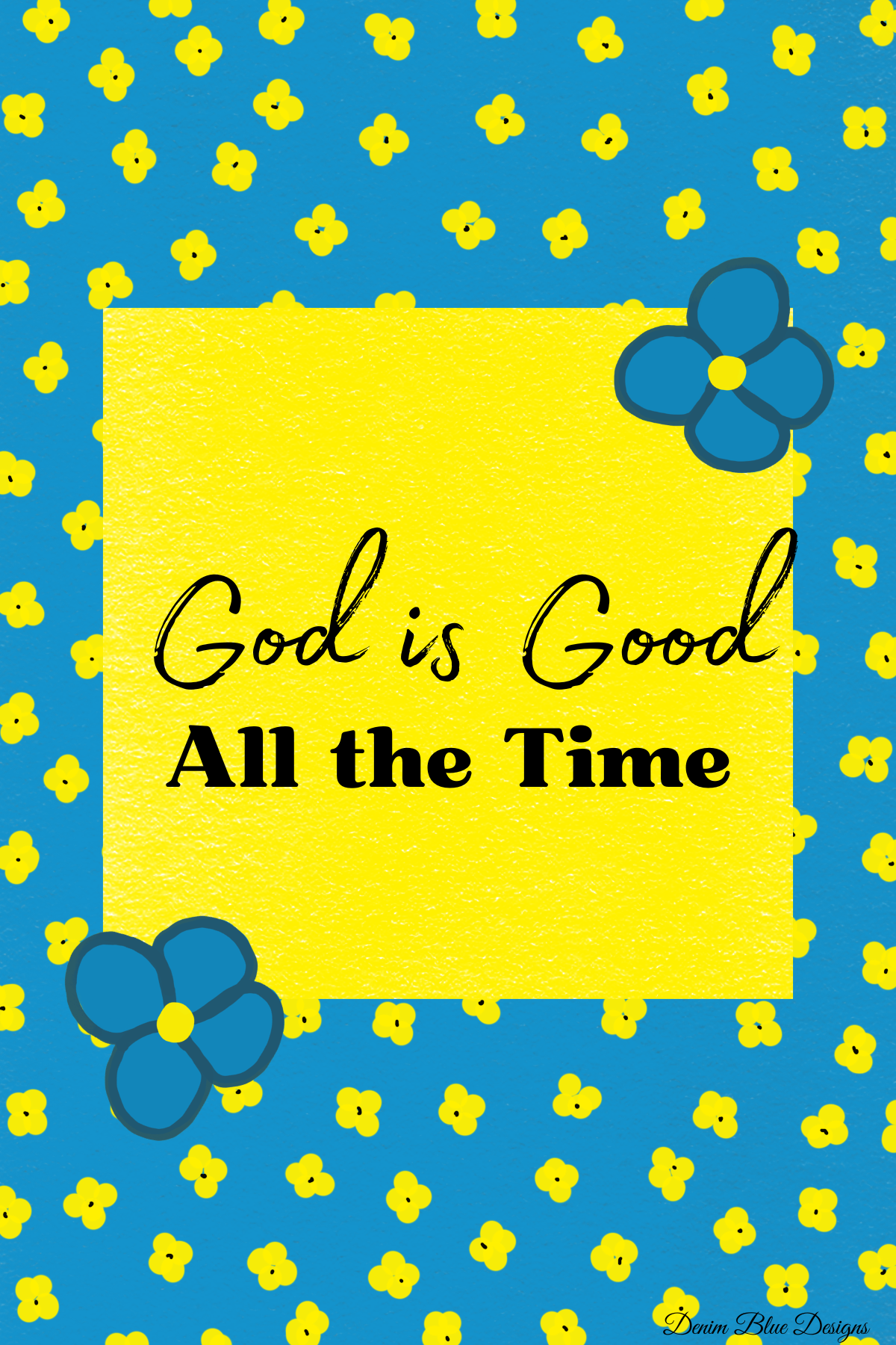 Hand Drawn "God is Good" Notepad with Cover