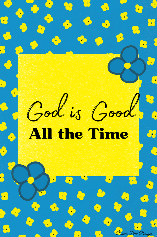 Hand Drawn "God is Good" Notepad with Cover