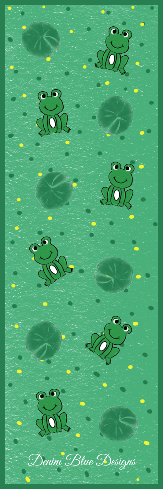 Hand Drawn Cutie Frog Bookmark
