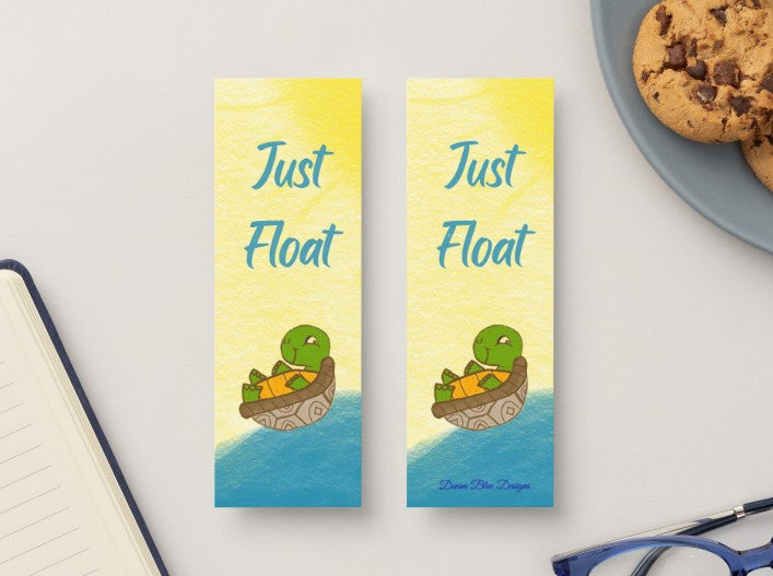 Hand Drawn Just Float Bookmark