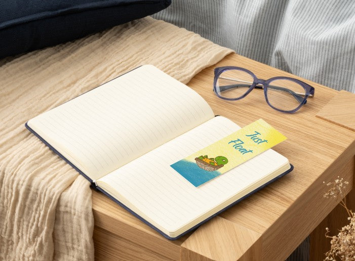 Hand Drawn Just Float Bookmark