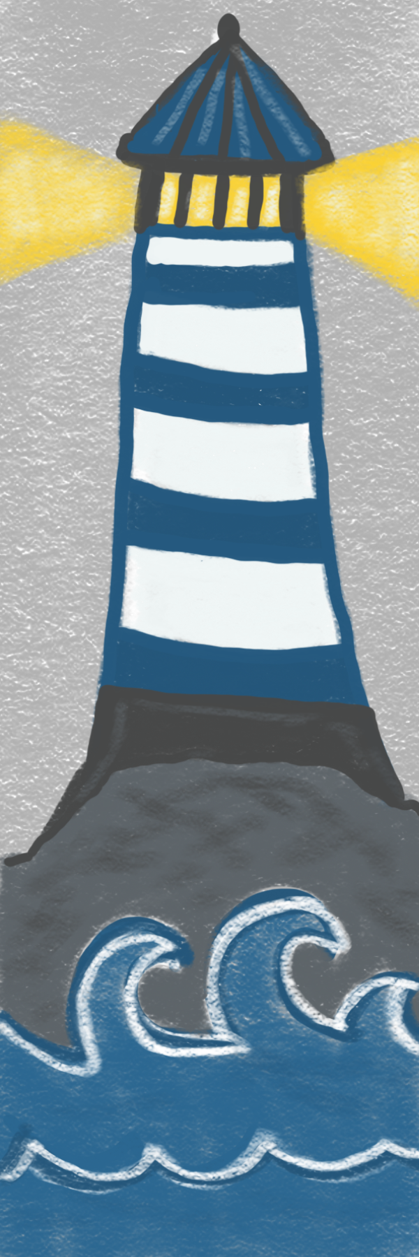 Hand Drawn Lighthouse Bookmark