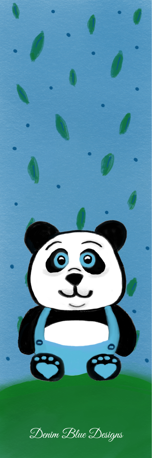 Hand Drawn Panda Bookmark