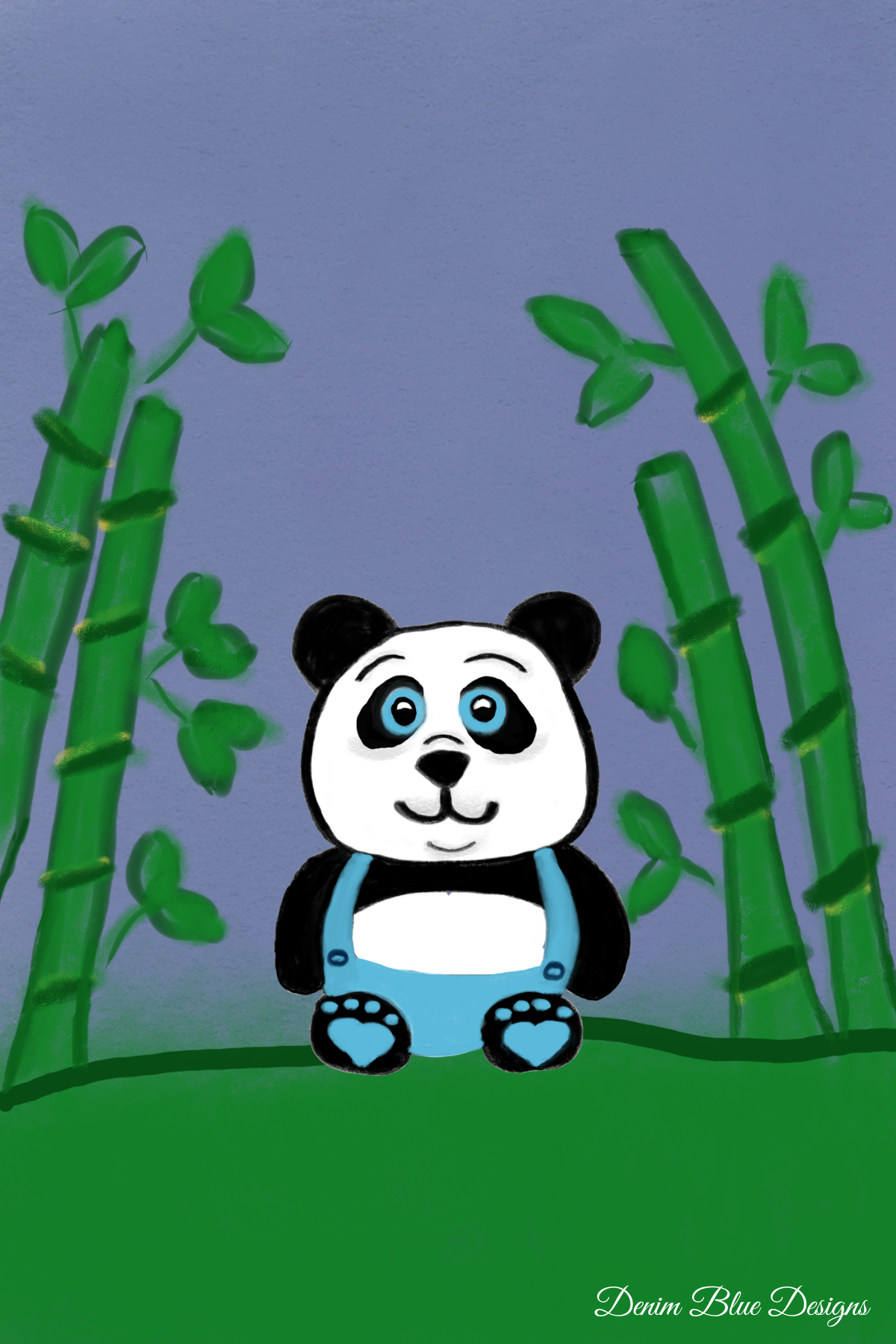 Hand Drawn Panda Cutie Notepad with Cover with Coordinating Pen