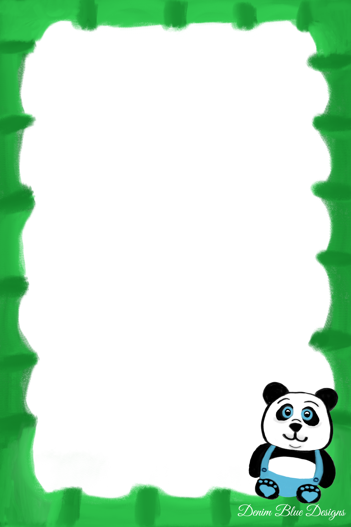 Hand Drawn Panda Cutie Notepad with Cover with Coordinating Pen