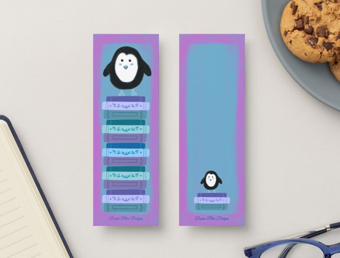 Hand Drawn Penguin Cutie Bookmark