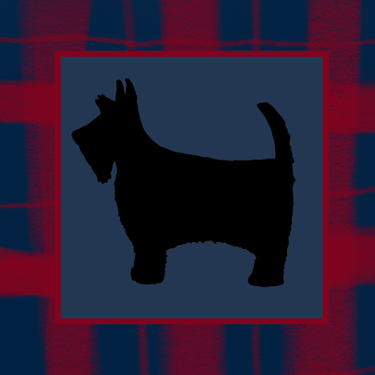 Hand Drawn Scotty Dog Vinyl Sticker