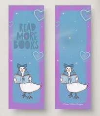 Hand Drawn Goose Cutie Bookmark