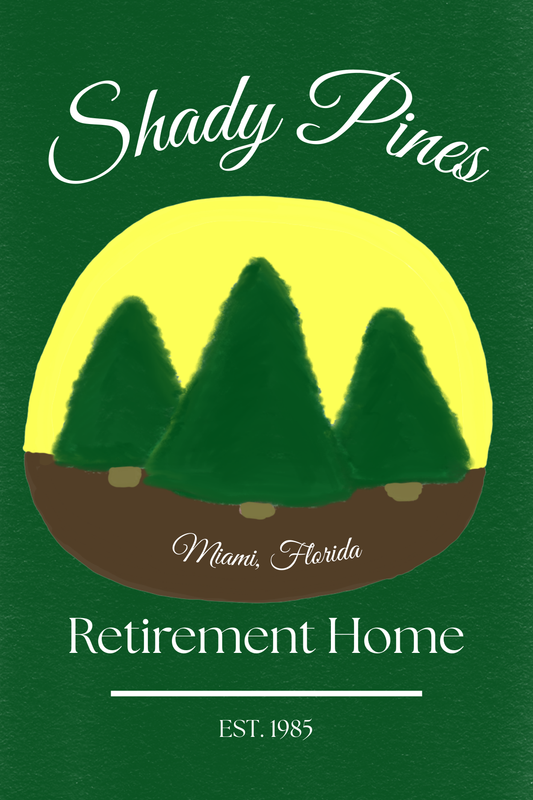 Hand Drawn Shady Pines Notepad with Cover