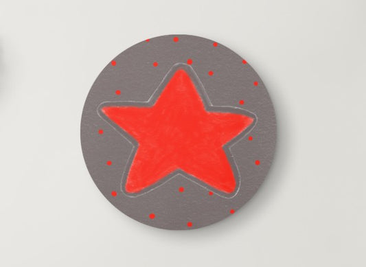 Hand Drawn Star Keychain