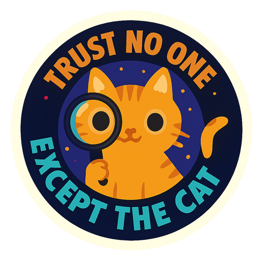 Trust No One, Except the Cat Tote Bag