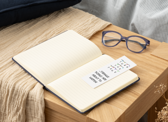 Hand Drawn | Turn the Page, Things Are About to Get Strange Bookmark