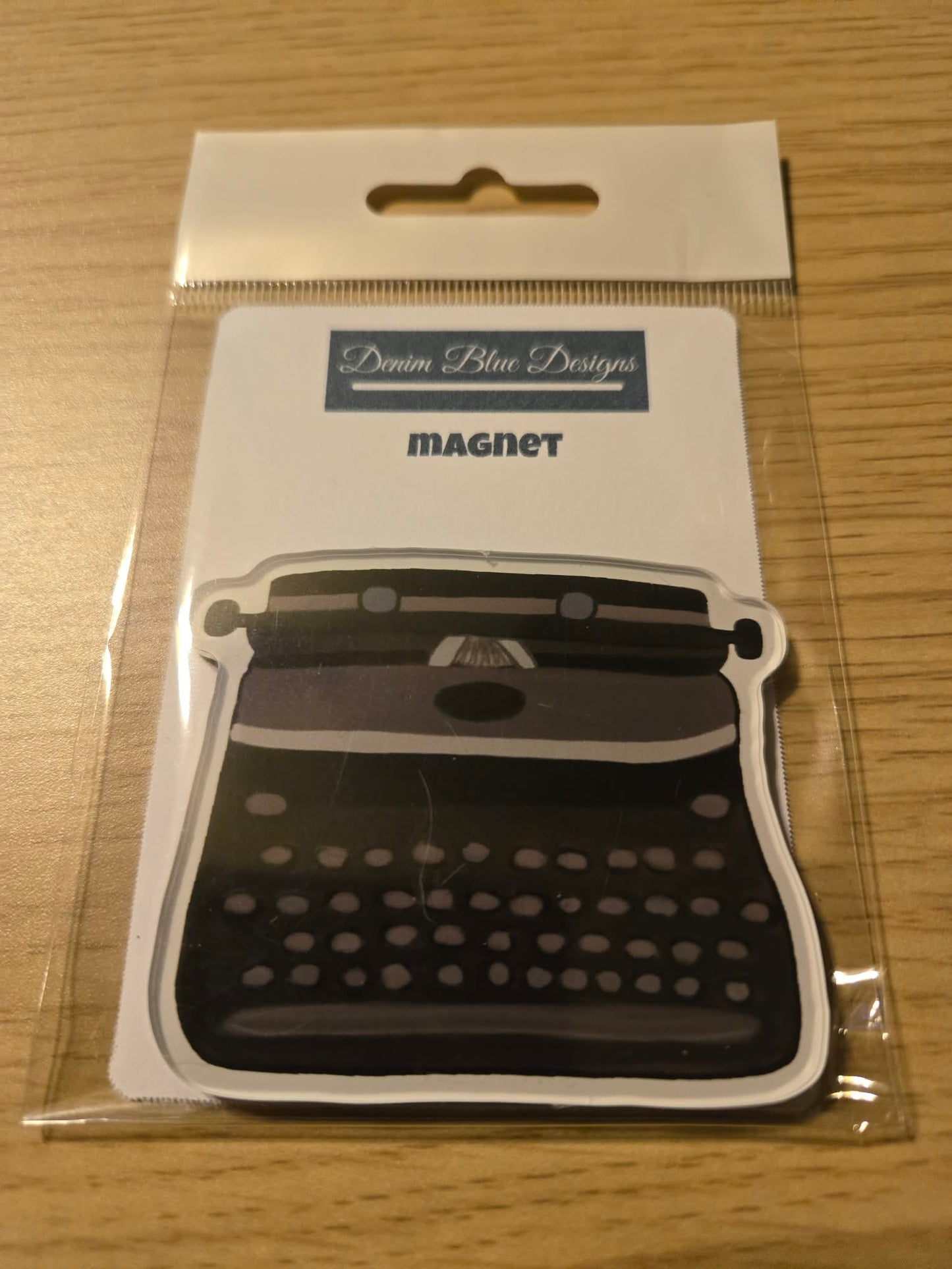 Hand Drawn Acrylic Typewriter Magnet