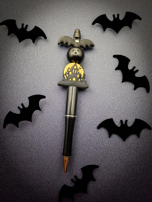 Going Batty Beaded Pen