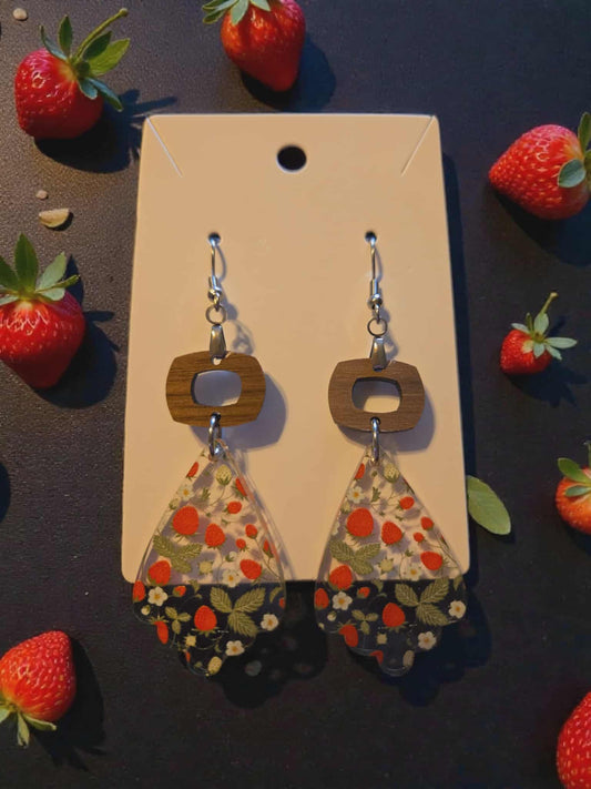 Strawberry Dangle Earrings