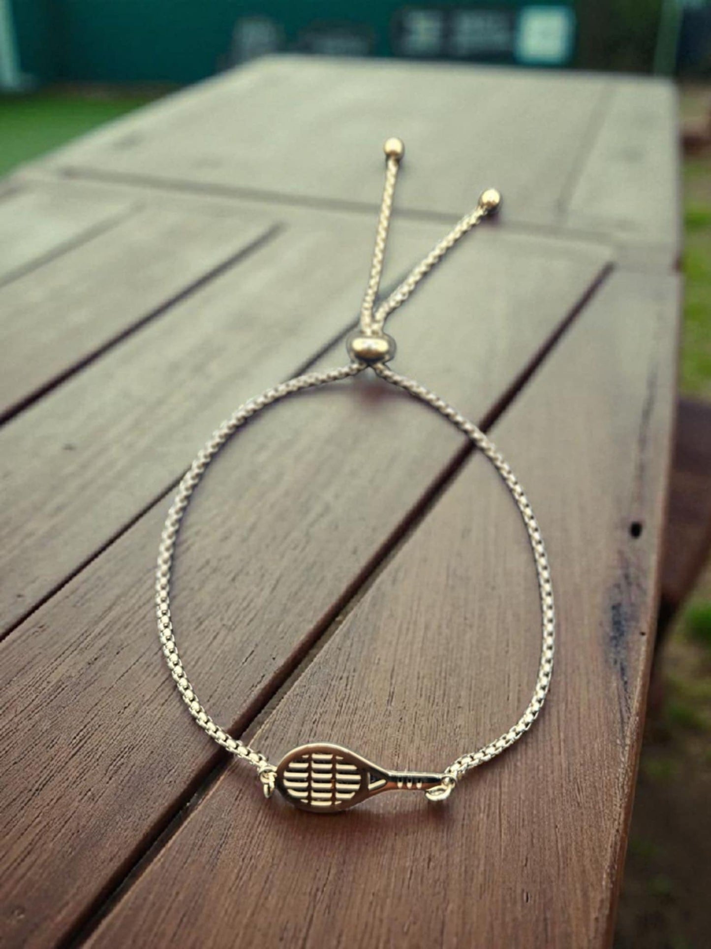 Tennis Stainless Steel Cinch Bolo Chain Bracelet