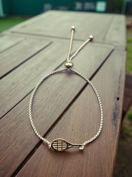 Tennis Stainless Steel Cinch Bolo Chain Bracelet