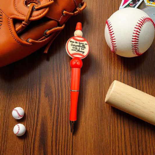 When Life Give You Curveballs, Grab a Bat and Swing Beaded Pen