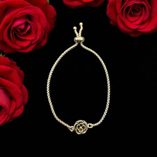 The Silver Rose Stainless Steel Cinch Bolo Chain Bracelet