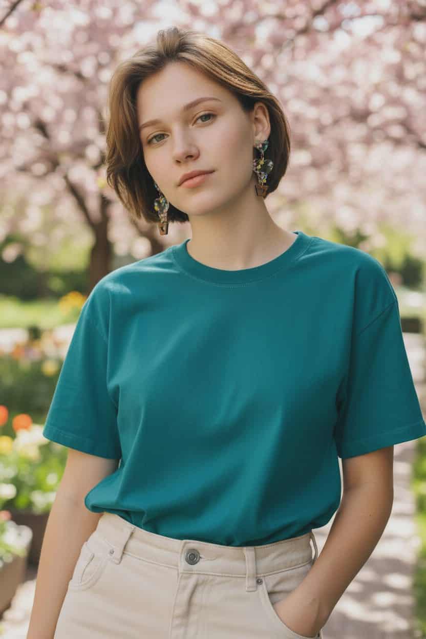 Heart Hot Air Balloon Dangle Earrings